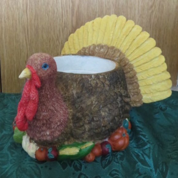 TURKEY Resin PLANTER Centrepiece (K239) - Picture 1 of 9